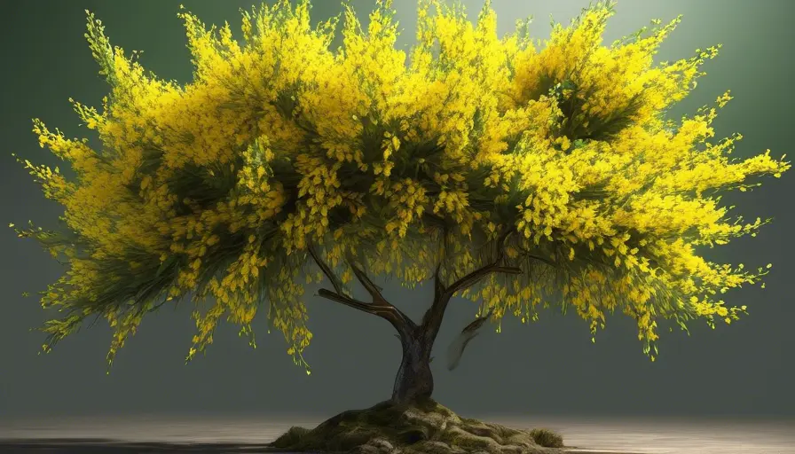 Imagen sobre a. La Forsythia es un arbusto de fácil cuidado, resistente al frío, que se adapt