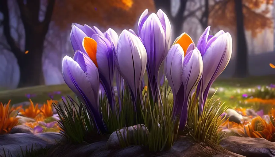 Imagen sobre Al plantar tus bulbos de crocus en otoño, les proporcionas el tiempo necesario p