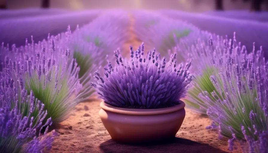 Imagen sobre antas lavanda a partir de semillas, asegúrate de que la tierra esté húmeda hasta