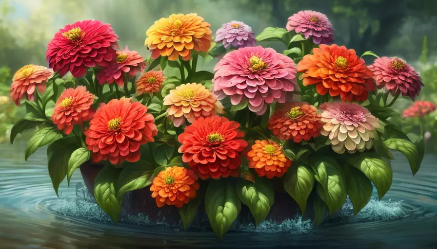 Imagen sobre Cantidad de Agua para Zinnias