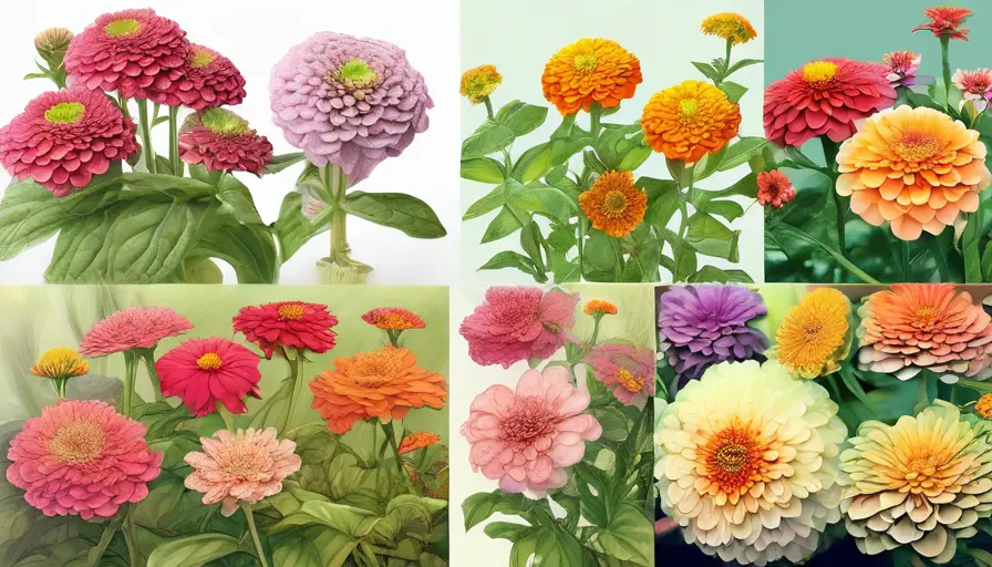 Imagen sobre crecer y florecer correctamente.Pinzamiento: Puedes pinzar las zinnias cuando 