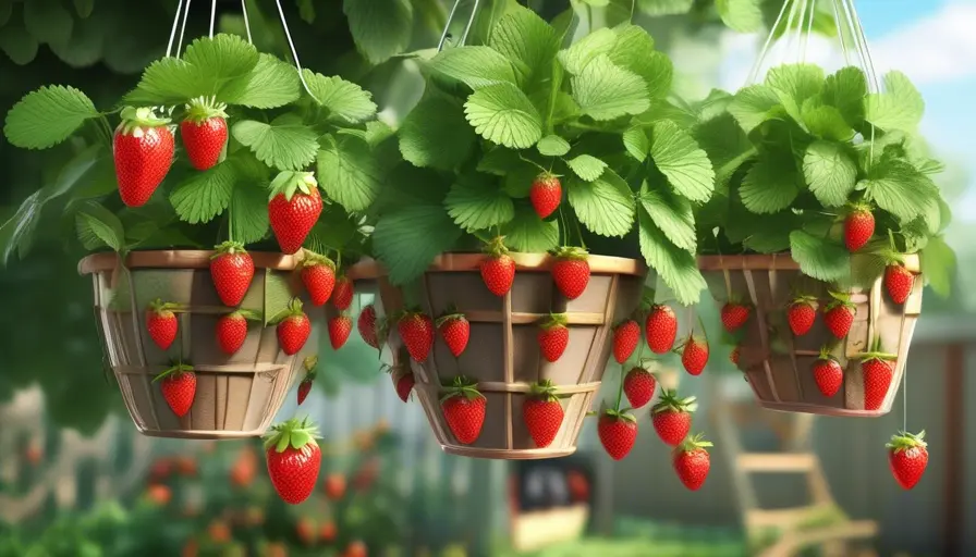 Imagen sobre Cultivando Fresas en Cestas Colgantes: Un Jardín Delicioso en Espacios Pequeños