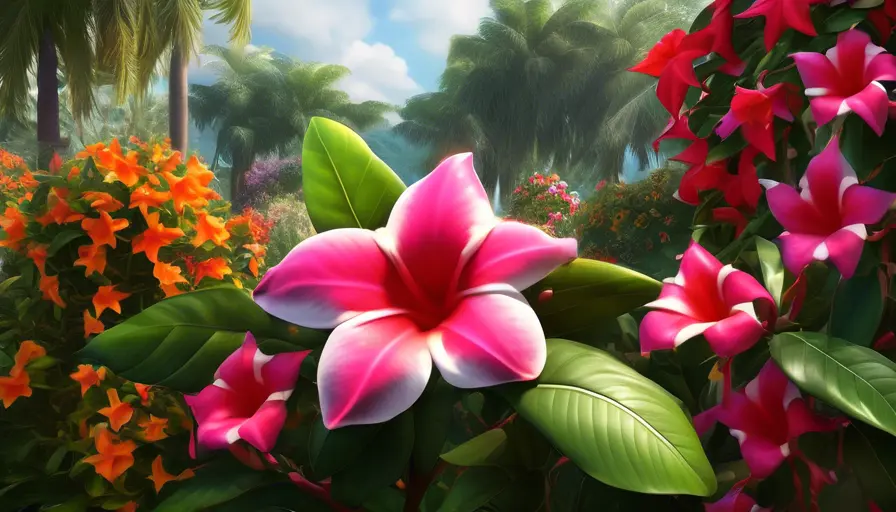 Mandevilla como Cobertura Vegetal: ¡Un Jardín Vibrante! 2 Imagen sobre Cultivando Mandevilla como Cobertura Vegetal
