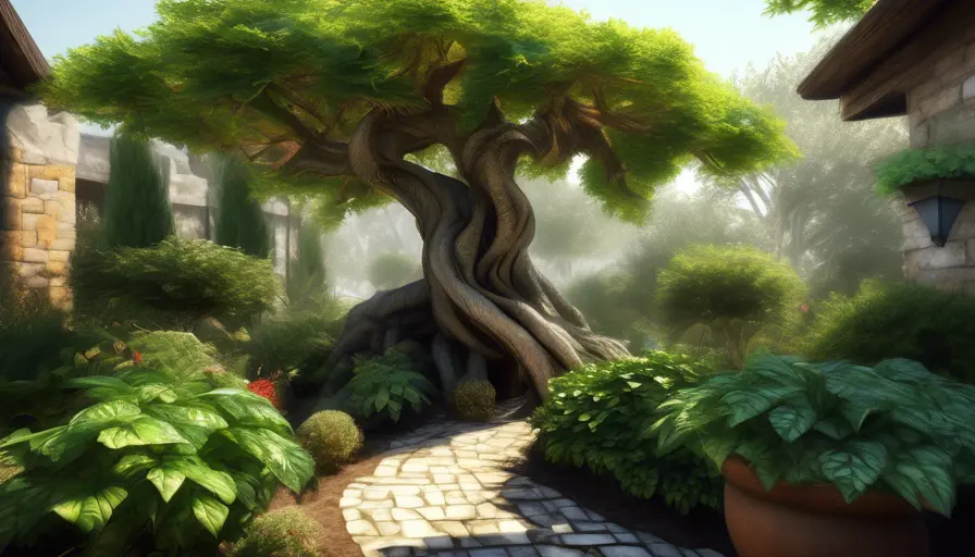 ¿Sol o sombra para la Gloria de la Mañana? Guía completa de cultivo 3 Imagen sobre e un árbol o arbusto. Incluso pueden crecer bien en un lugar con sombra durante