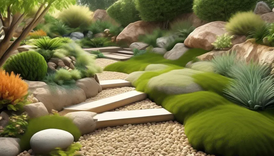 Jardín de Rocas en una Pendiente: Guía Definitiva para su Diseño y Construcción 3 Imagen sobre eciendo un espacio visualmente atractivo que controla la erosión del suelo, cons