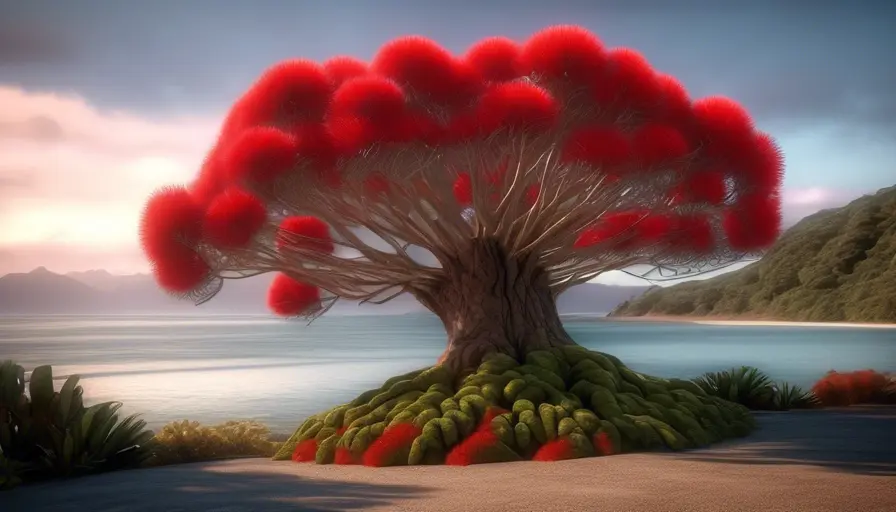 Imagen sobre El pohutukawa: árbol de Navidad de Nueva Zelanda