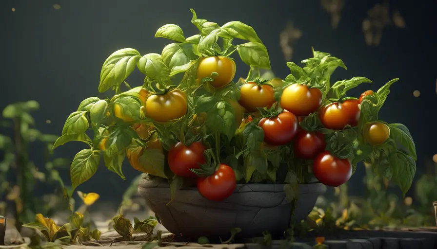 Imagen sobre esLas plantas de tomate débiles tendrán:Tallos delgados y débiles.Hojas pe