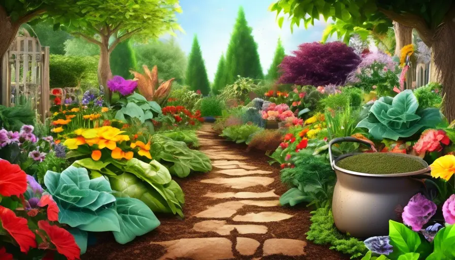 Compostar hojas: guía completa para un jardín sano 3 Imagen sobre fín de nutrientes que ayudan a las plantas a crecer fuertes y saludables. Es com