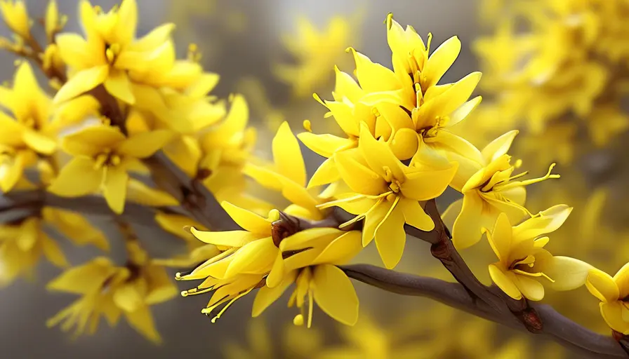 Imagen sobre Forsythia: Un arbusto que florece en primavera