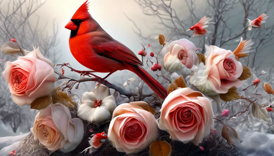 Cómo cuidar la rosa de Sharon en invierno: Guía completa para macetas y suelo 3 Imagen sobre invernal a pájaros como los jilgueros, carboneros, cardenales y reyezuelos. Para