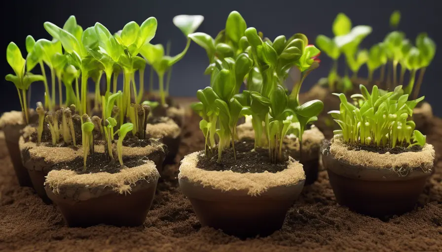 Imagen sobre las se pueden plantar directamente en el suelo o en macetas. Las plántulas tarda