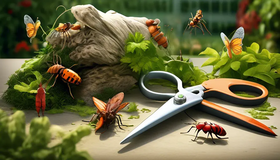 ¿Las tijeretas dañan tus plantas? Guía completa para evitarlas 3 Imagen sobre lo que también se alimentan de insectos muertos.En general, las tijeretas tie