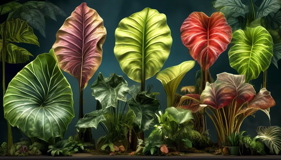 Imagen sobre nte se agrupan en cuatro géneros principales: Colocasia, Caladium, Alocasia y Xa