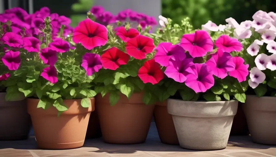 Imagen sobre Petunias en macetas: cantidad ideal