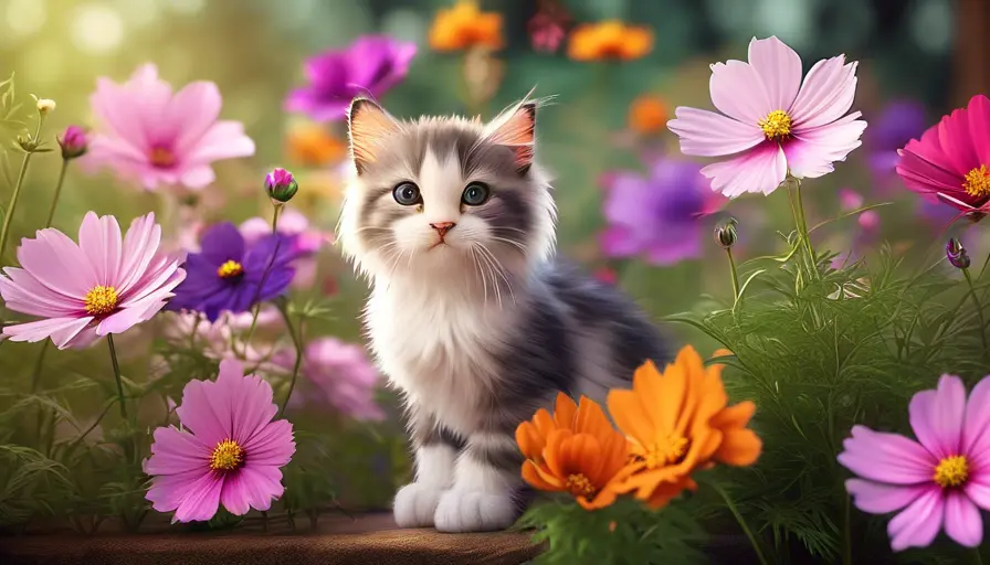 Cosmos para gatos: ¿Son seguras estas flores para tu felino? 2 Imagen sobre Plantas seguras para tu jardín felino