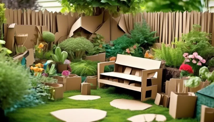 Guía Definitiva: Usando Cartón en tu Jardín 2 Imagen sobre Reutilizando Cartón en el Jardín: Un Jardín de Cartón
