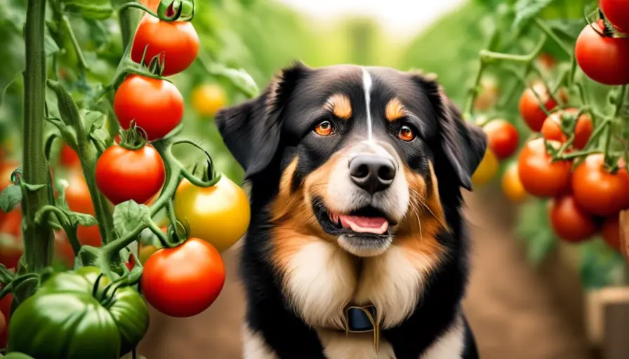 ¿Pueden los perros comer tomates? Guía para cultivar tomates con mascotas 2 Imagen sobre Toxicidad de la planta de tomate para perros